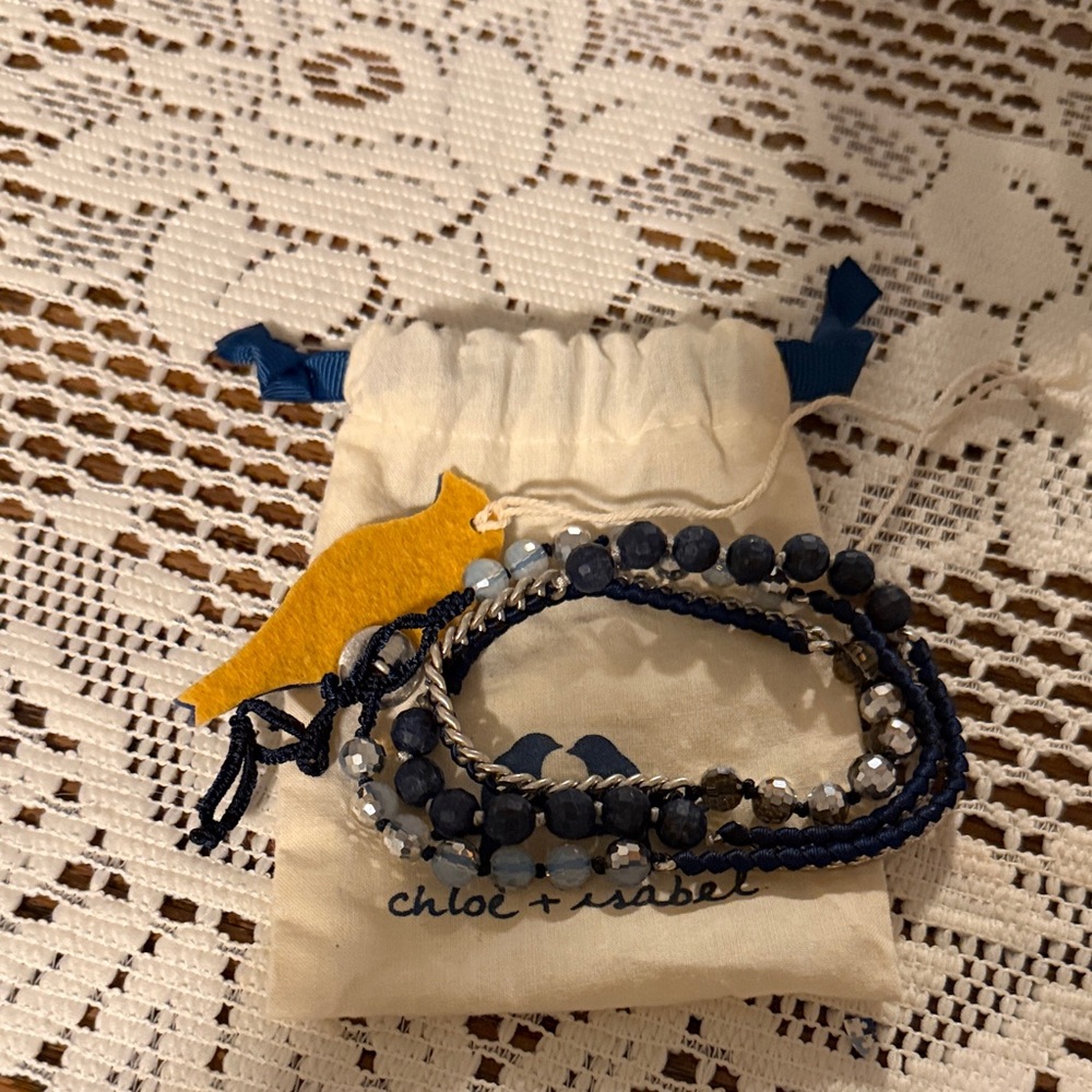 Chloe + Isabel Navy and Silver Bracelet
